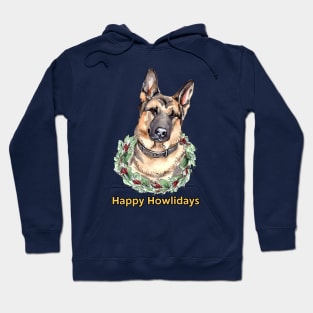 Happy Howlidays German Shepherd Hoodie